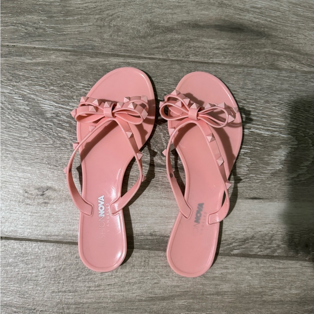 Pink Bow Sandals